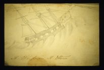 Ship in a storm